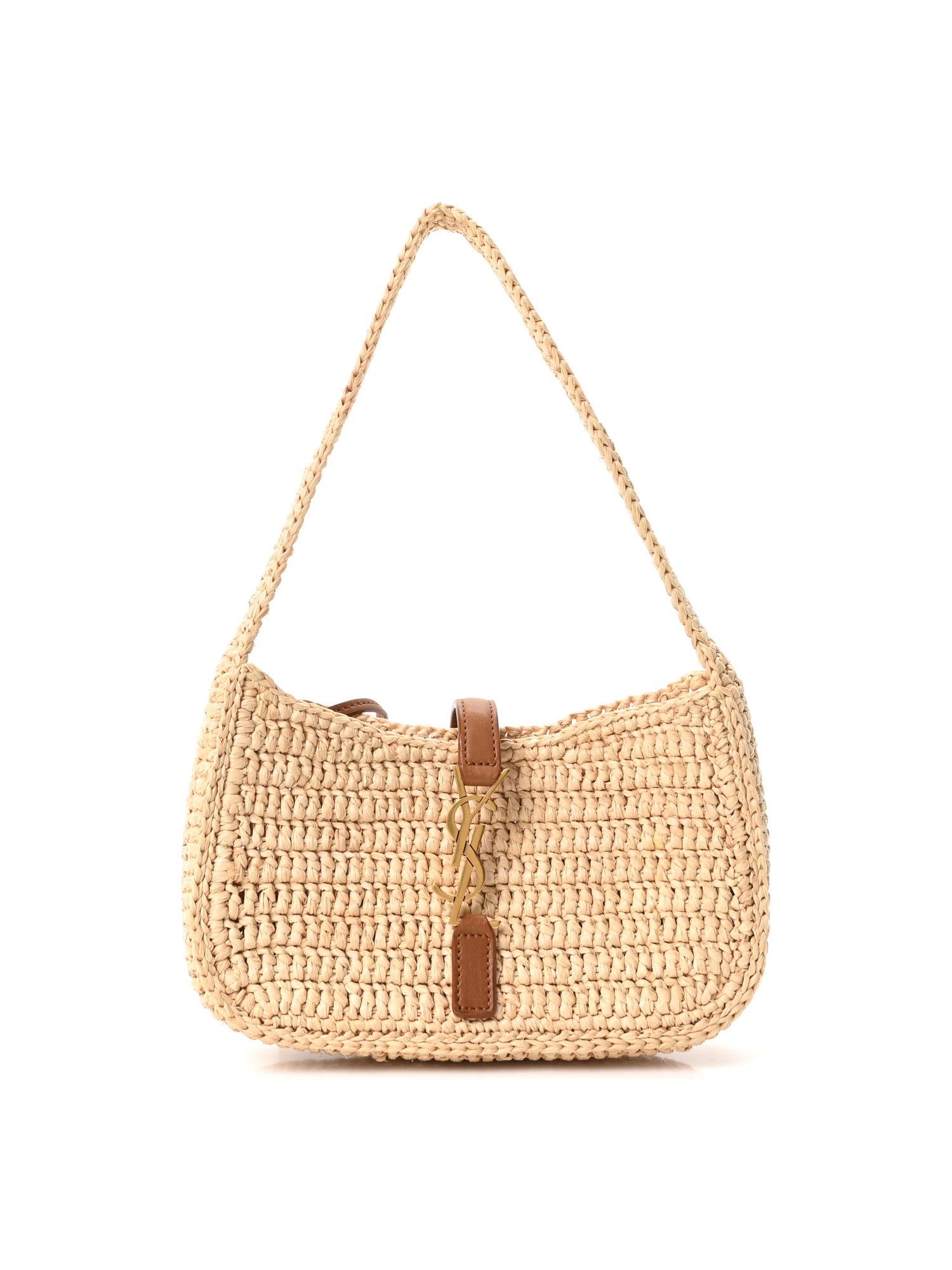 Saint Laurent Raffia Calfskin Le 5 A 7 #319651s13b